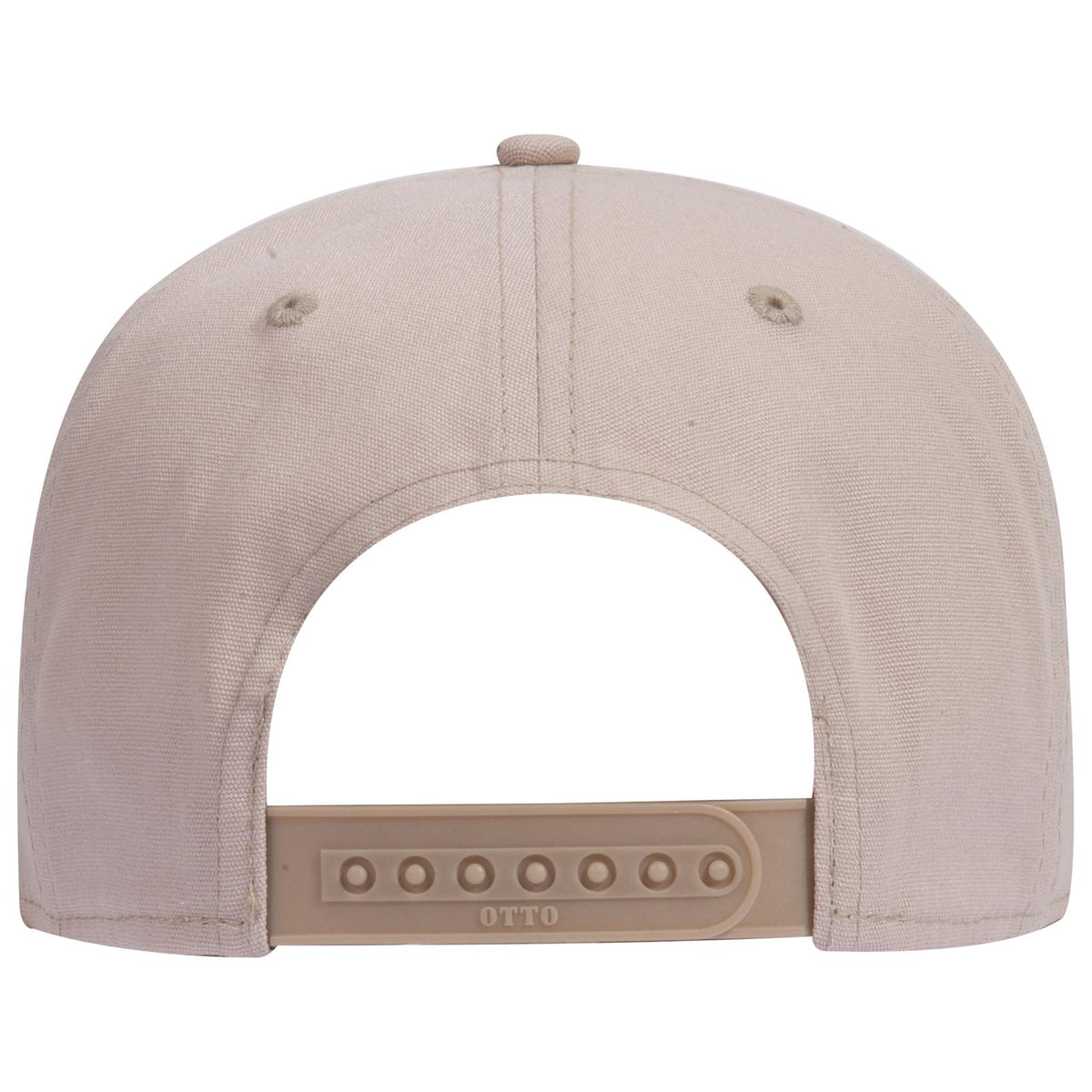 Rear View of 032 - Khaki OTTO CAP 6 Panel Low Profile Baseball Cap
