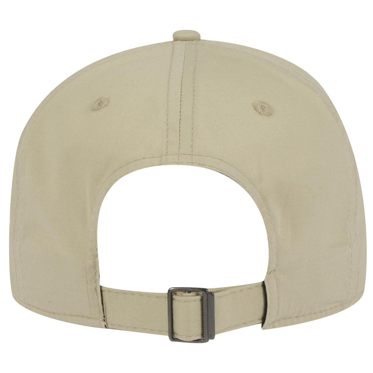 Rear View of 032 - Khaki OTTO CAP 6 Panel Low Profile Baseball Cap
