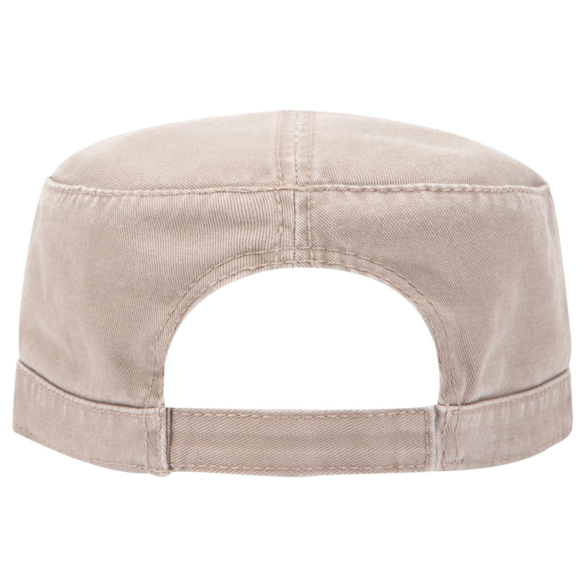 Rear View of 032 - Khaki OTTO CAP Military Hat