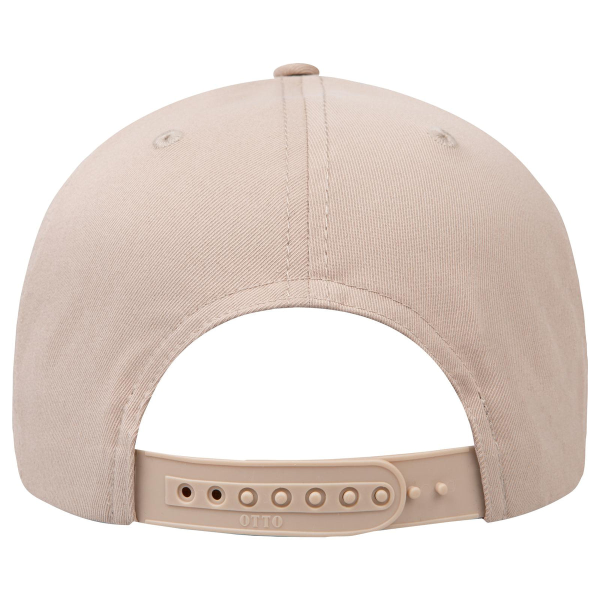 Rear View of 032 - Khaki OTTO CAP "OTTO COMFY FIT" 6 Panel Low Profile Baseball Cap