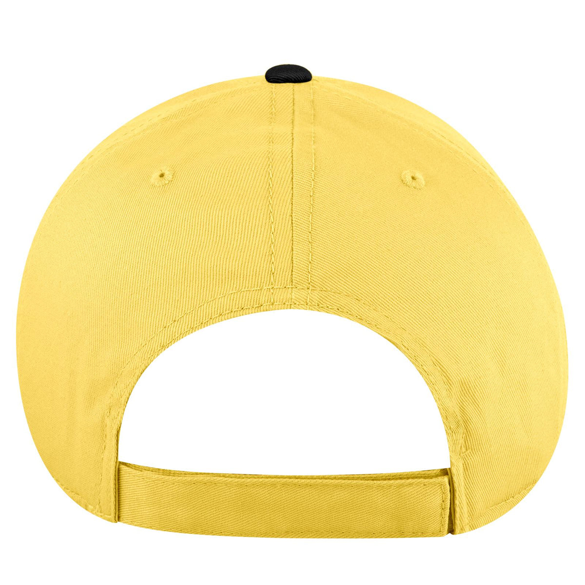 Rear View of 032020 - Blk/Yel/Yel OTTO CAP 6 Panel Low Profile Baseball Cap
