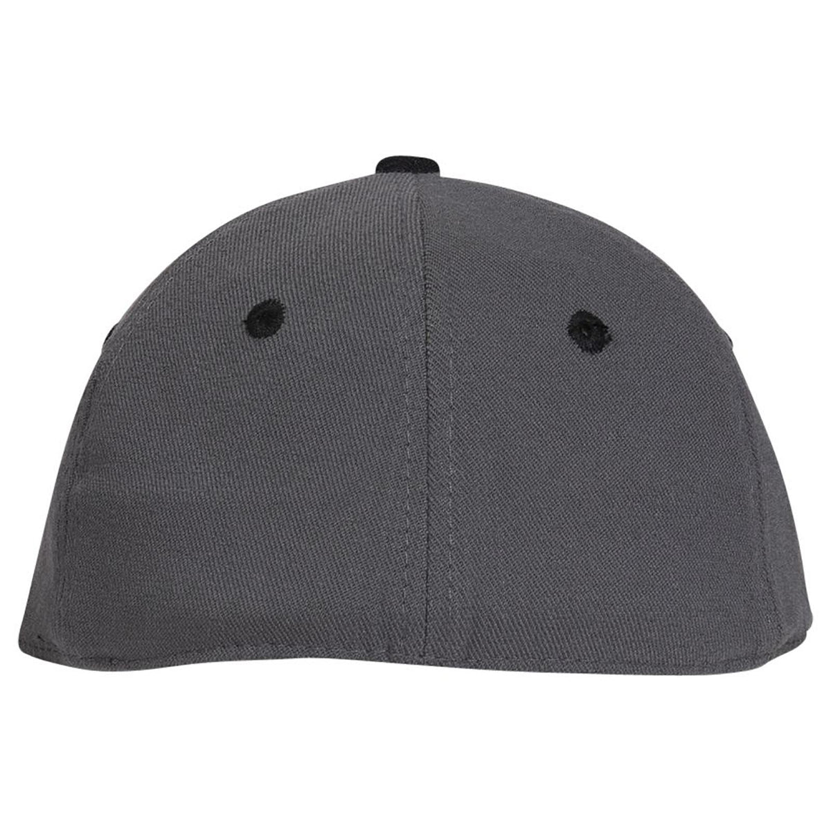Rear View of 0325 - Blk/Ch.Gry OTTO CAP "OTTO FLEX" Fitted 6 Panel Low Profile Baseball Cap