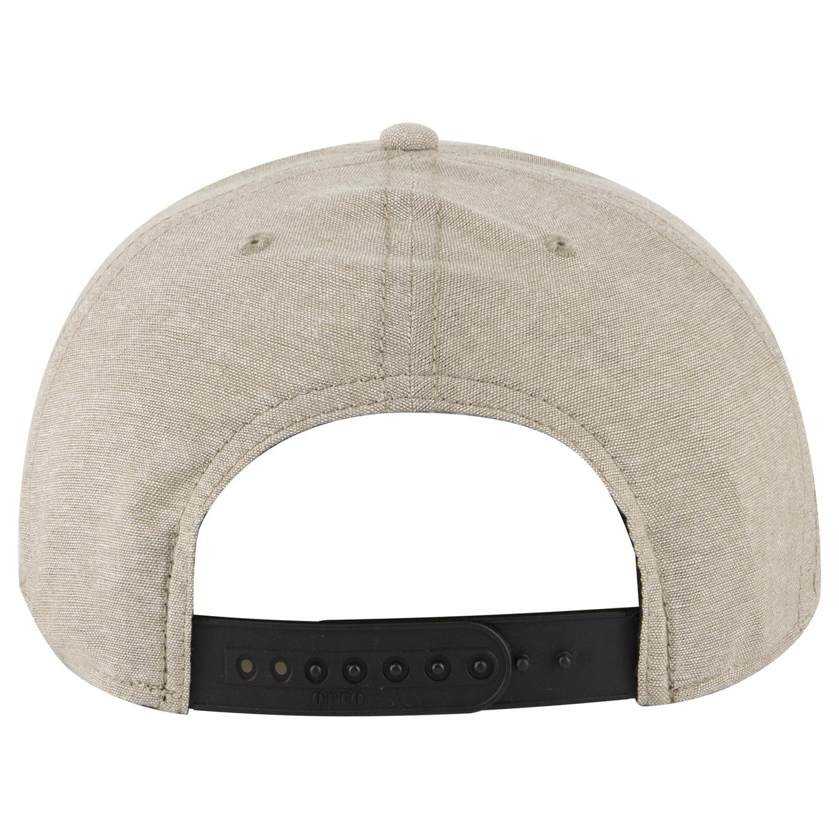 Rear View of 032A - Khk OTTO CAP “OTTO SNAP” 6 Panel Pro Style Snapback Hat