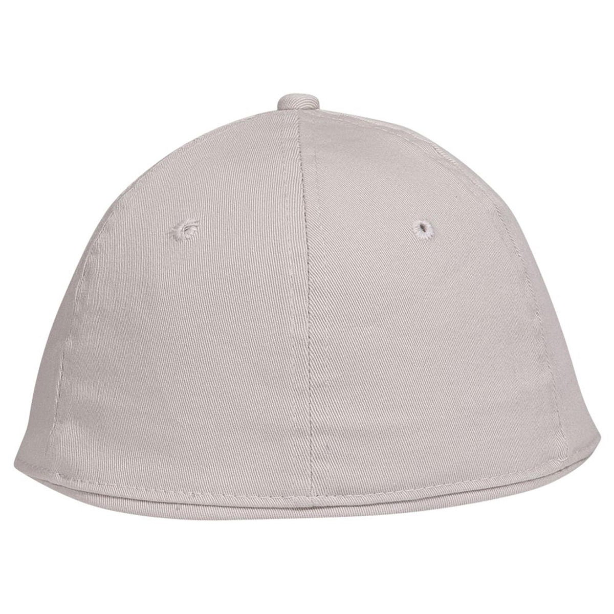 Rear View of 035 - Stone Gray OTTO CAP "OTTO FLEX" Fitted 6 Panel Low Profile Dad Hat