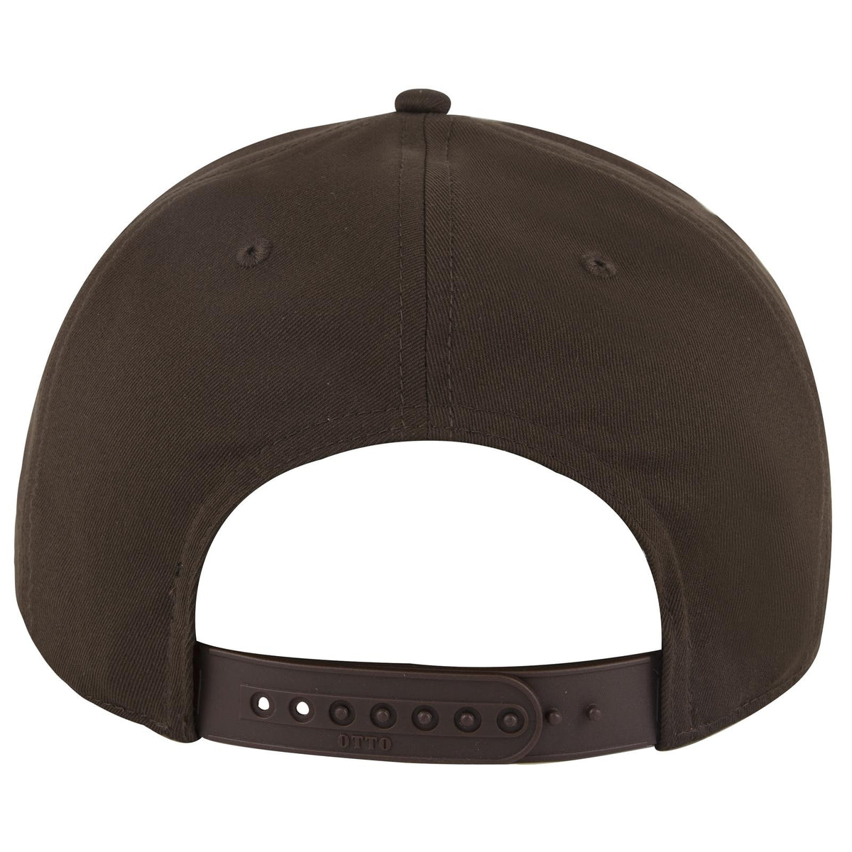 Rear View of 039 - Dk. Brown OTTO CAP 5 Panel Pro Style Baseball Cap