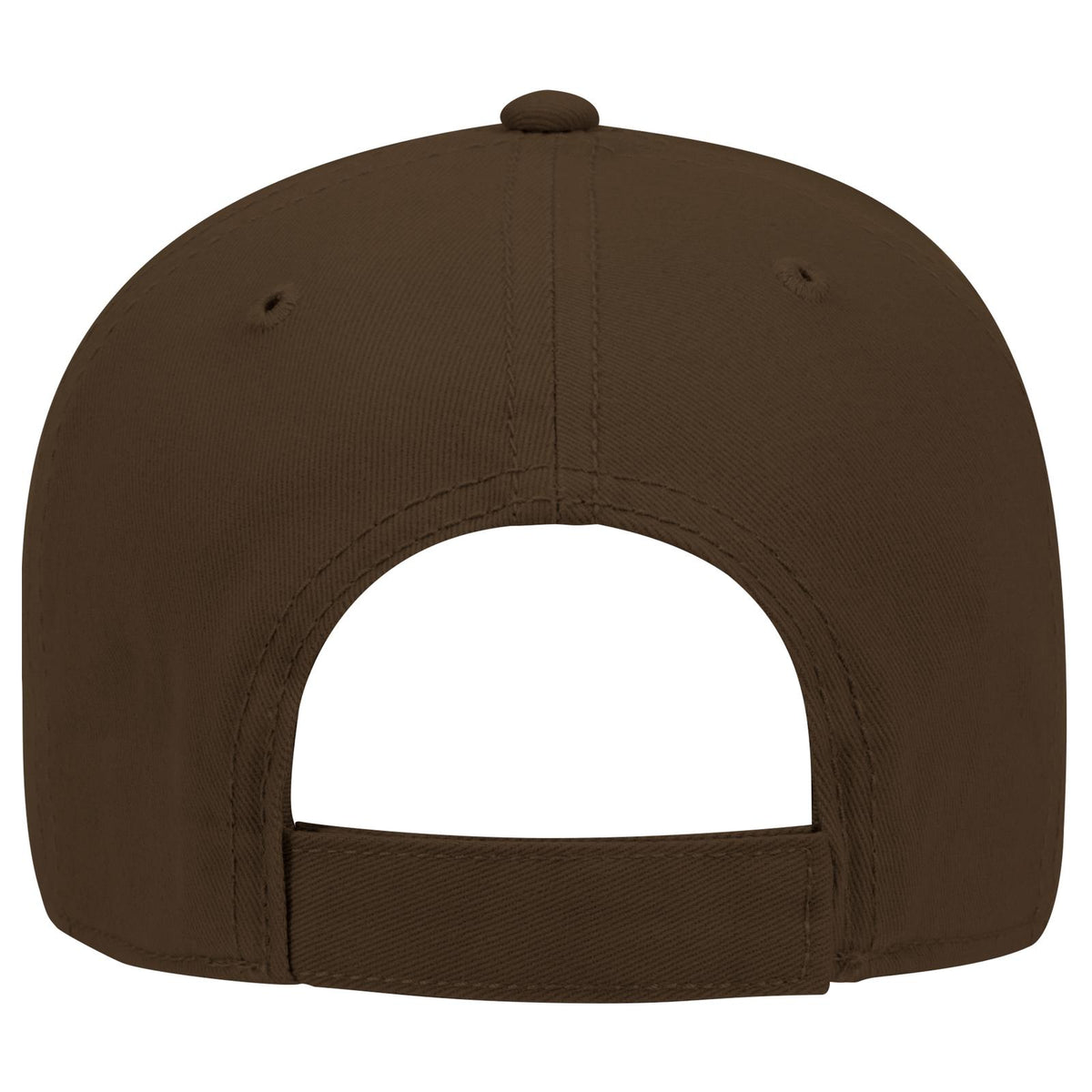 Rear View of 039 - Dk. Brown OTTO CAP 6 Panel Low Profile Baseball Cap
