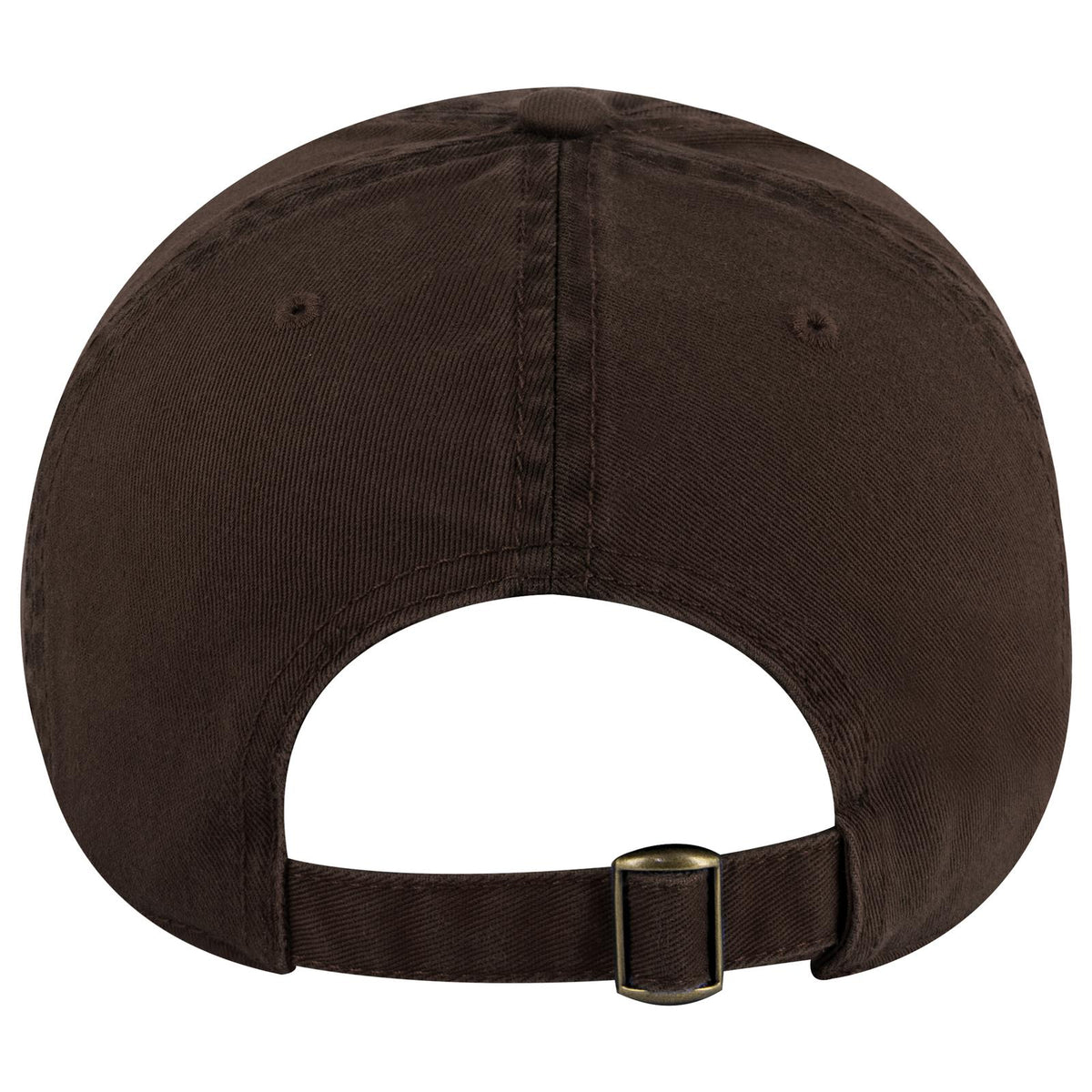 Rear View of 039 - Dk. Brown OTTO CAP 6 Panel Low Profile Dad Hat