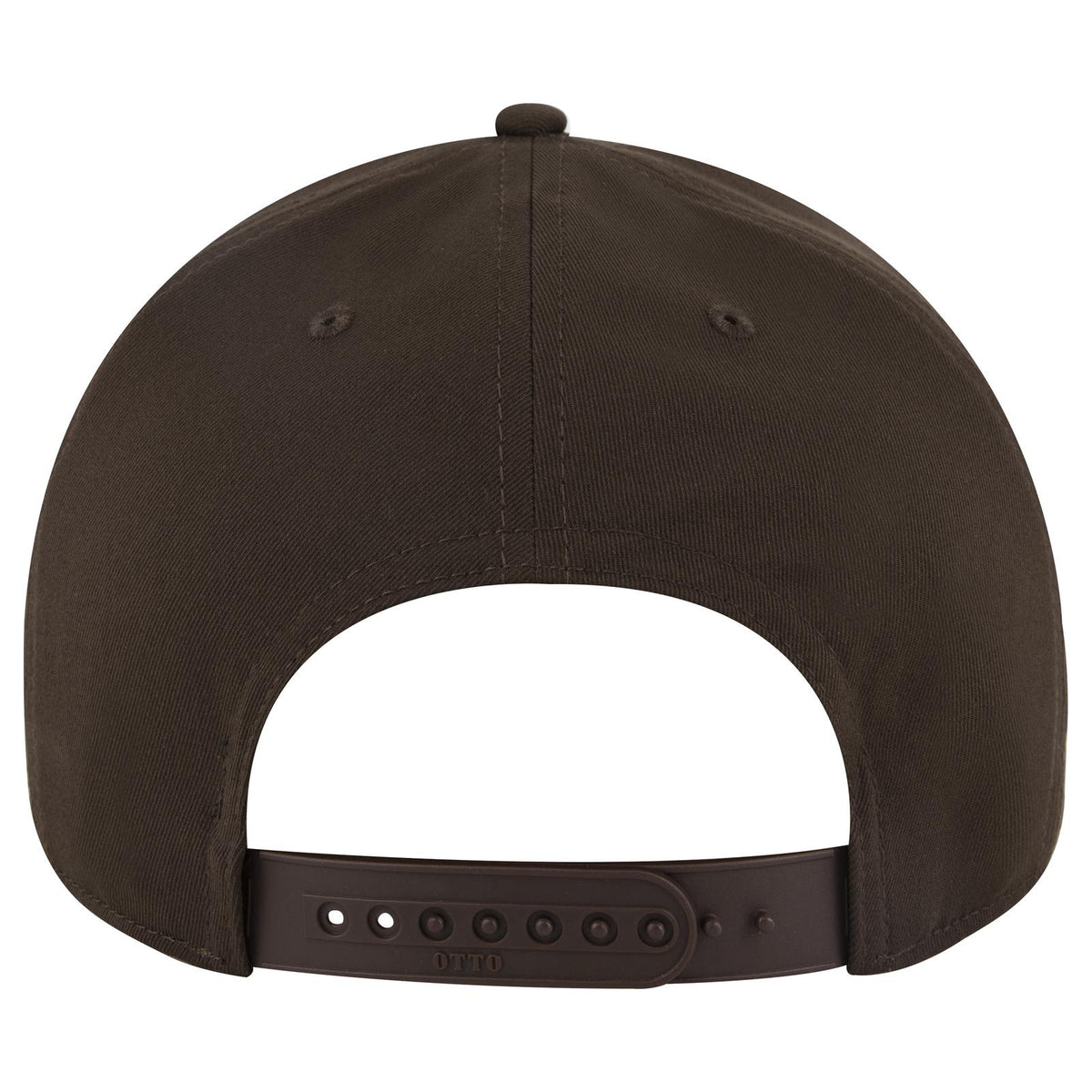 Rear View of 039 - Dk. Brown OTTO CAP 6 Panel Pro Style Baseball Cap
