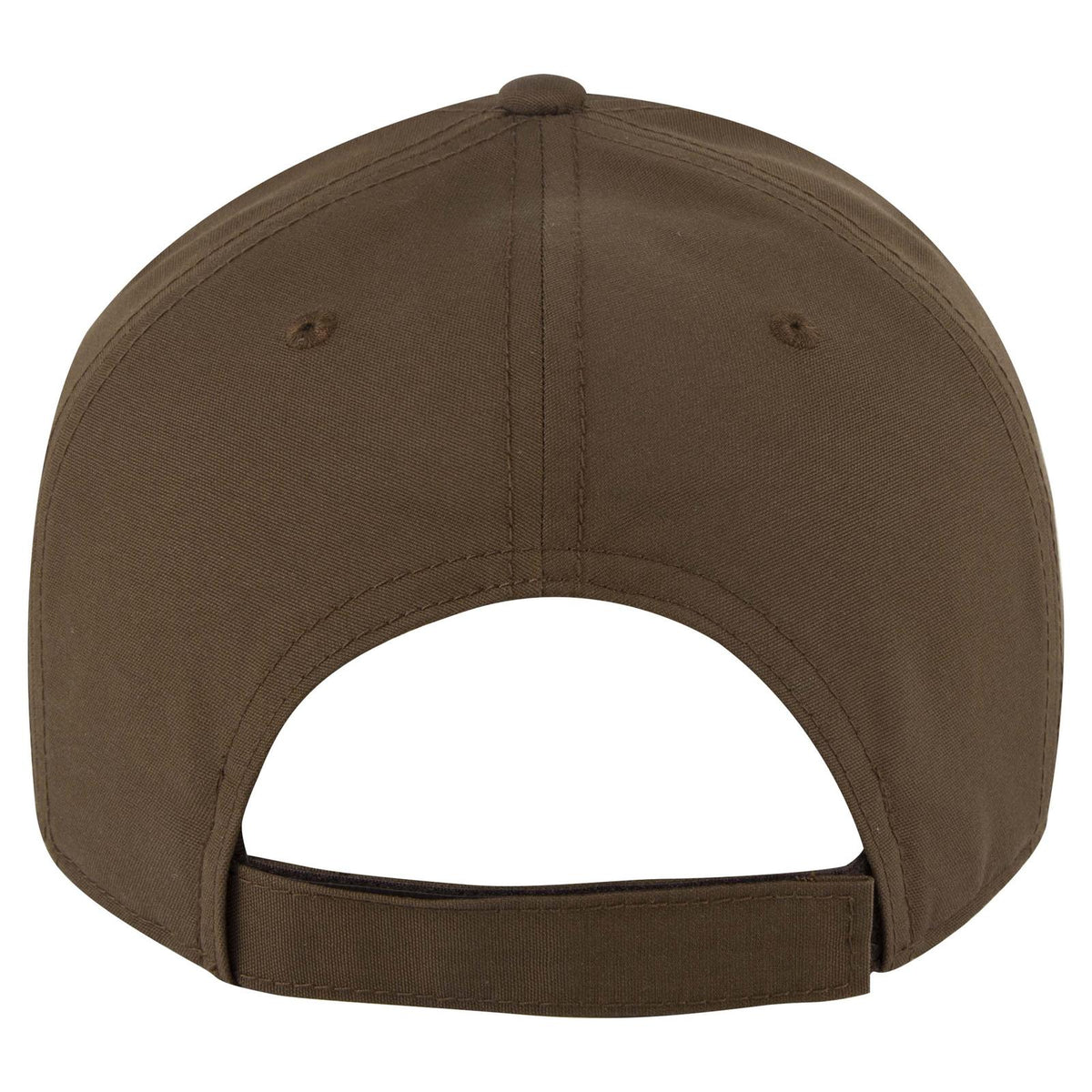 Rear View of 039B - D Brn OTTO CAP 6 Panel Low Profile Baseball Cap