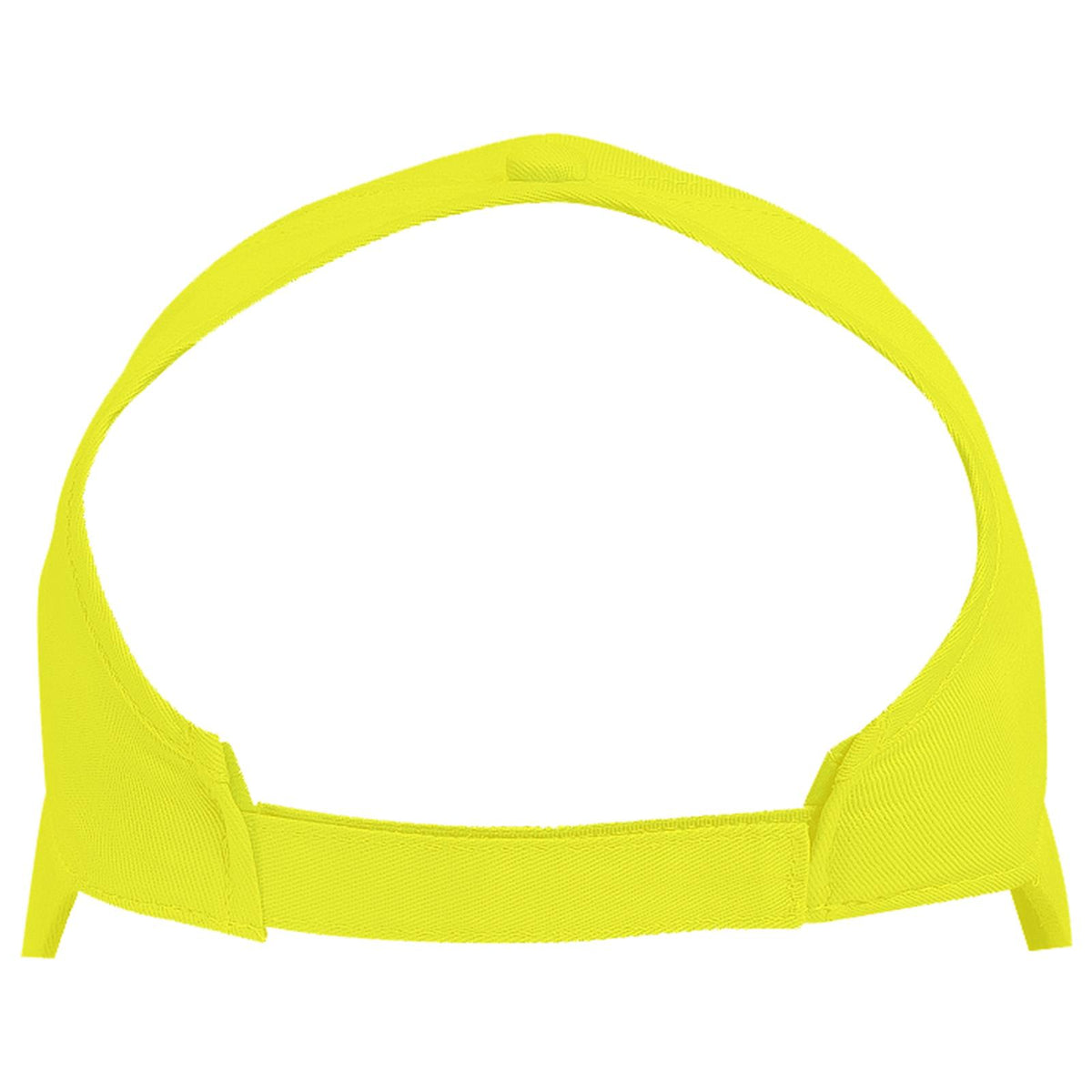 Rear View of 040 - N. Yellow OTTO CAP 4 Panel Ponytail Extra Large Visor Cap