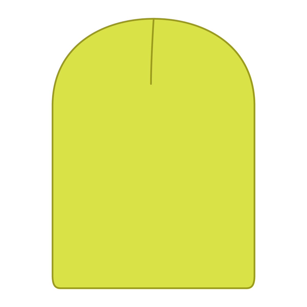 Rear View of 040 - N. Yellow OTTO CAP 9 1/2" Premium Rib Knit Beanie