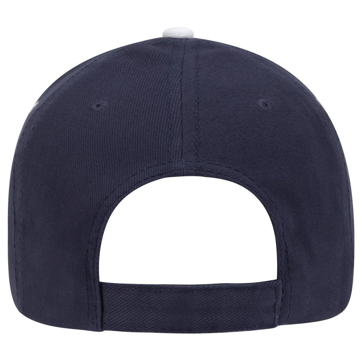 Rear View of 040416 - Nvy/Nvy/Wht OTTO CAP 6 Panel Low Profile Baseball Cap