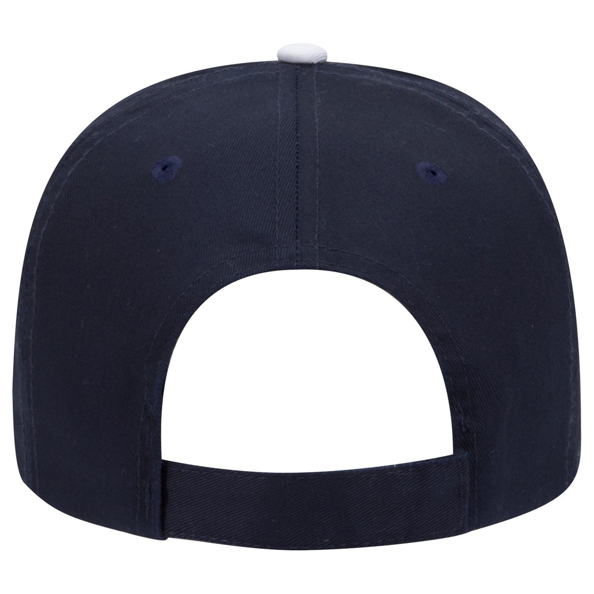 Rear View of 040416 - Nvy/Nvy/Wht OTTO CAP 6 Panel Low Profile Baseball Cap