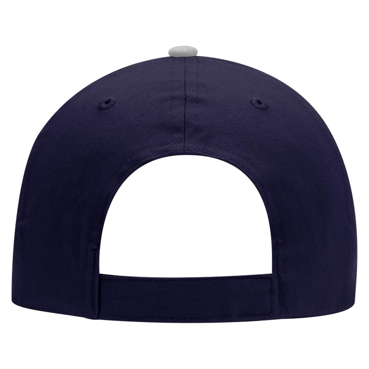 Rear View of 040416 - Nvy/Nvy/Wht OTTO CAP 6 Panel Low Profile Baseball Cap
