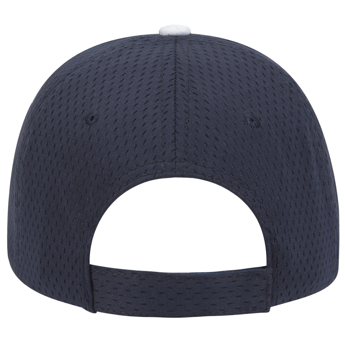 Rear View of 040416 - Nvy/Nvy/Wht OTTO CAP 6 Panel Low Profile Baseball Cap