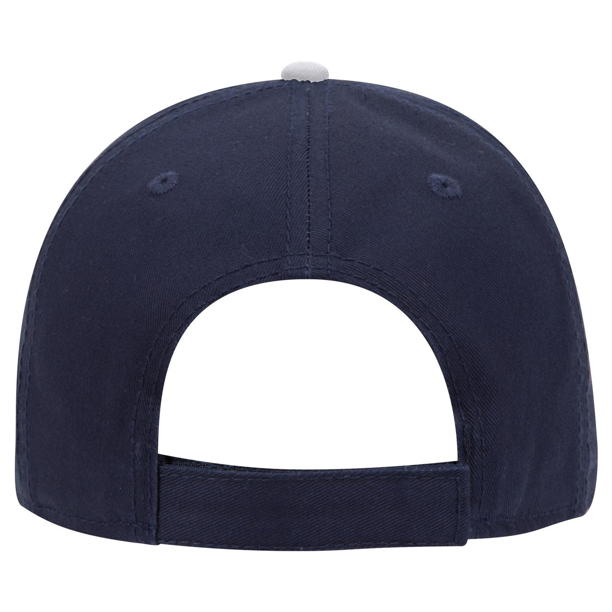 Rear View of 040416 - Nvy/Nvy/Wht OTTO CAP 6 Panel Low Profile Baseball Cap