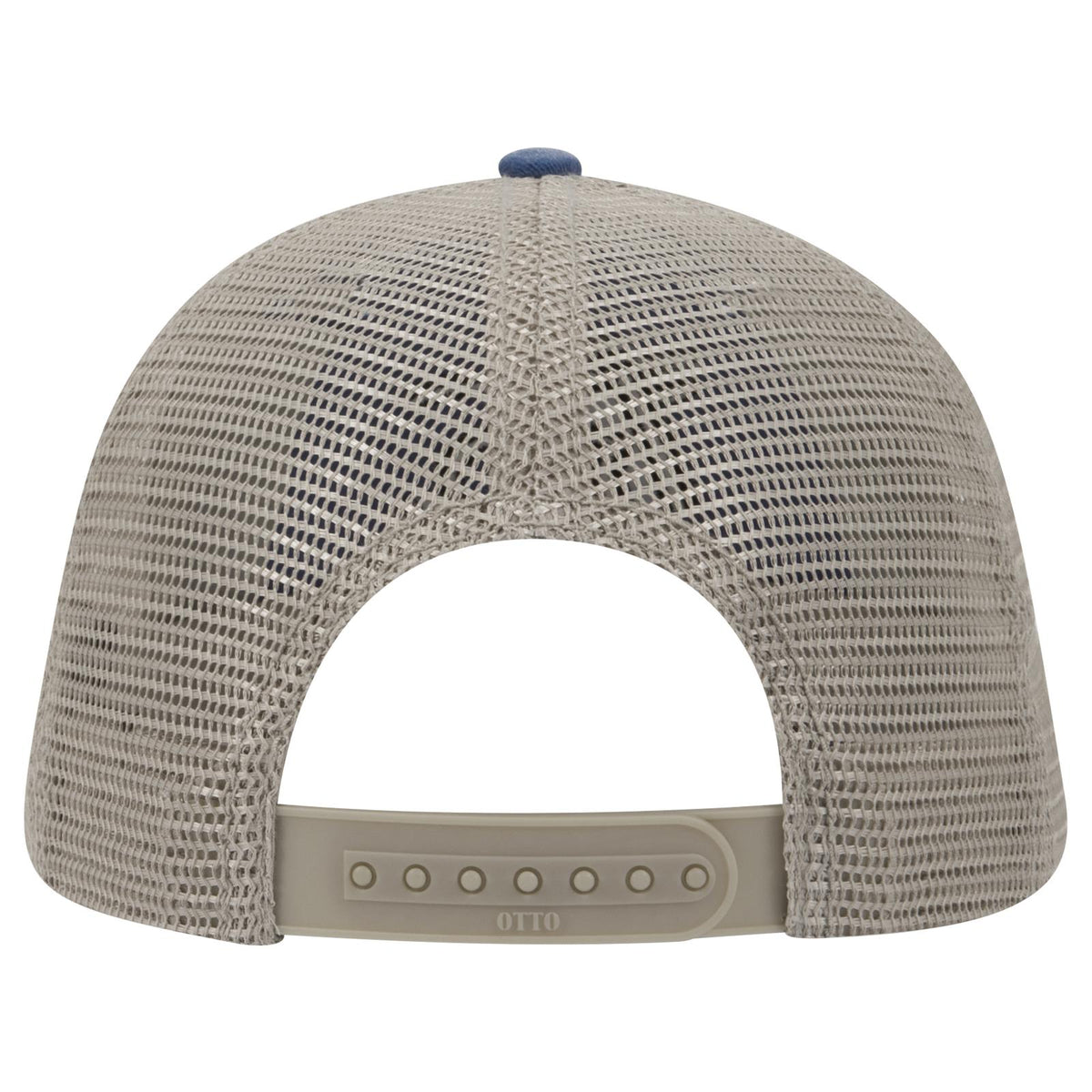 Rear View of 040432 - Nvy/Nvy/Kha OTTO CAP "OTTO COMFY FIT" 6 Panel Low Profile Mesh Back Trucker Hat