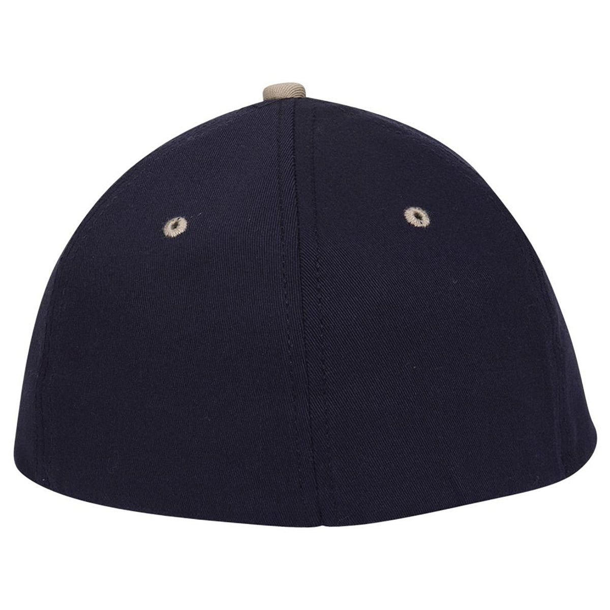 Rear View of 040432 - Nvy/Nvy/Kha OTTO CAP "OTTO FLEX" Fitted 6 Panel Low Profile Baseball Cap