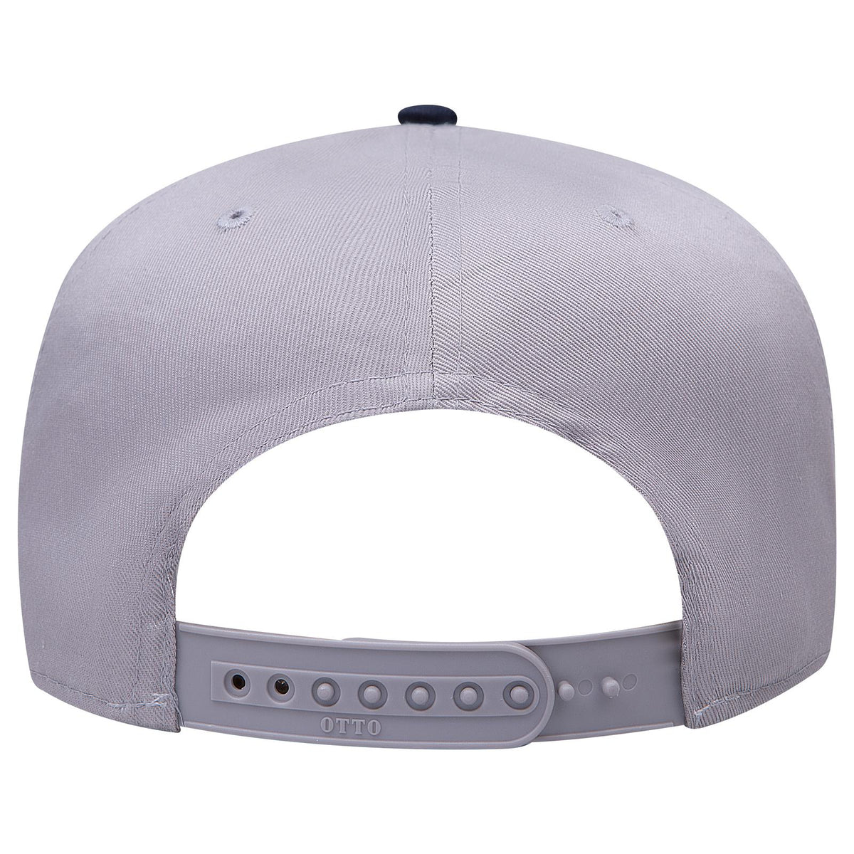 Rear View of 0414 - Nvy/Gry OTTO CAP 5 Panel Mid Profile Baseball Cap