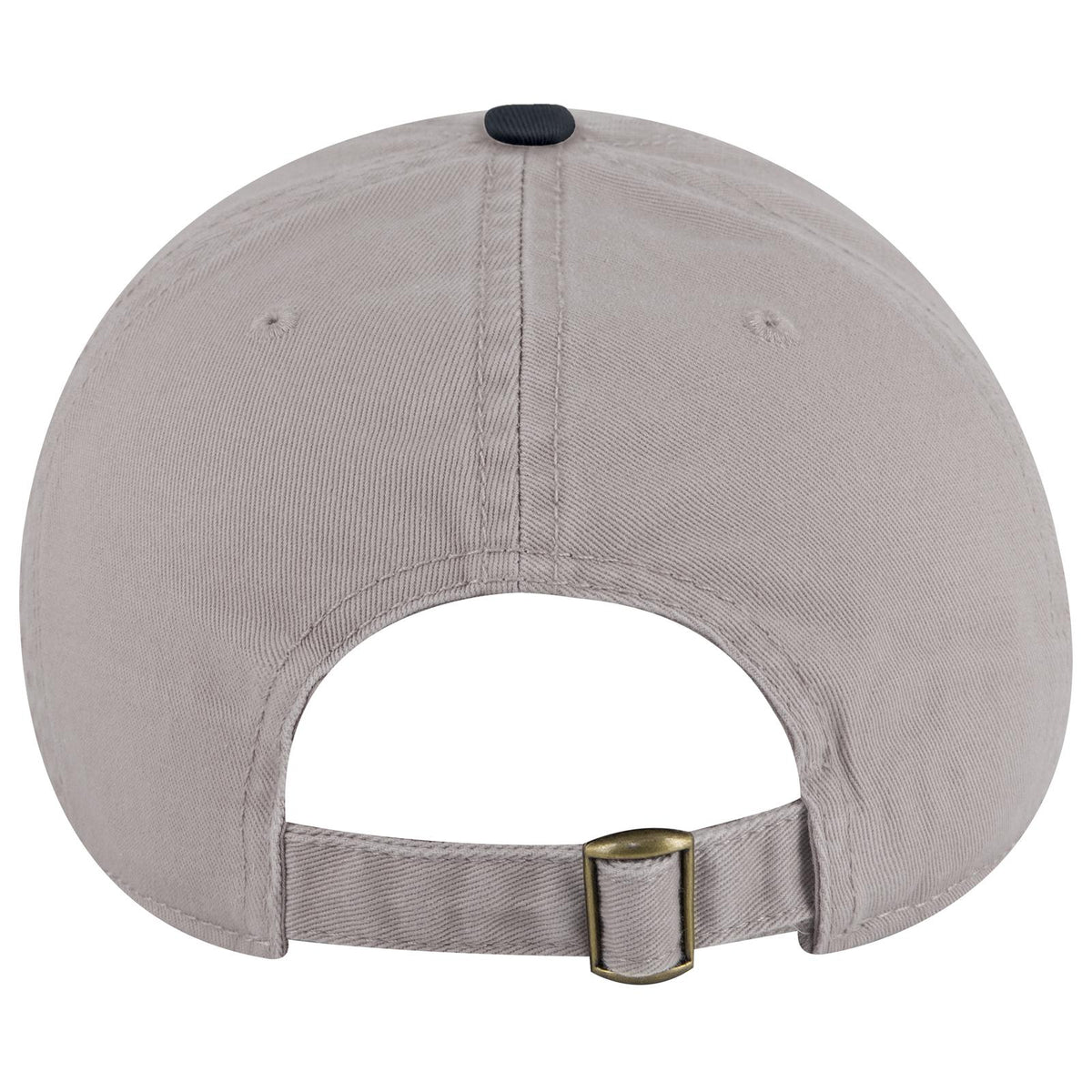 Rear View of 0414 - Nvy/Gry OTTO CAP 6 Panel Low Profile Dad Hat