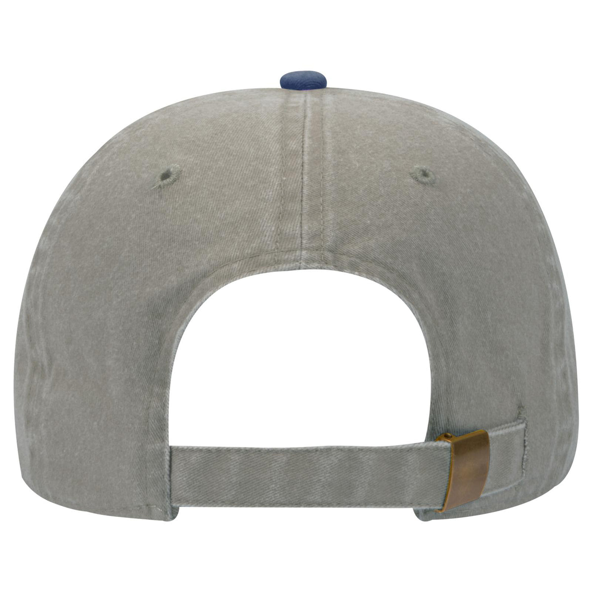 Rear View of 0414 - Nvy/Gry OTTO CAP 6 Panel Low Profile Dad Hat
