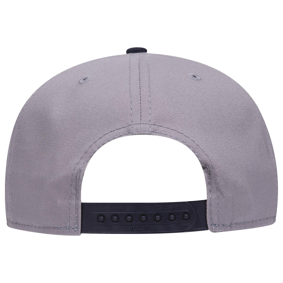Rear View of 041414 - Nvy/Gry/Gry OTTO CAP “OTTO SNAP” 6 Panel Pro Style Snapback Hat