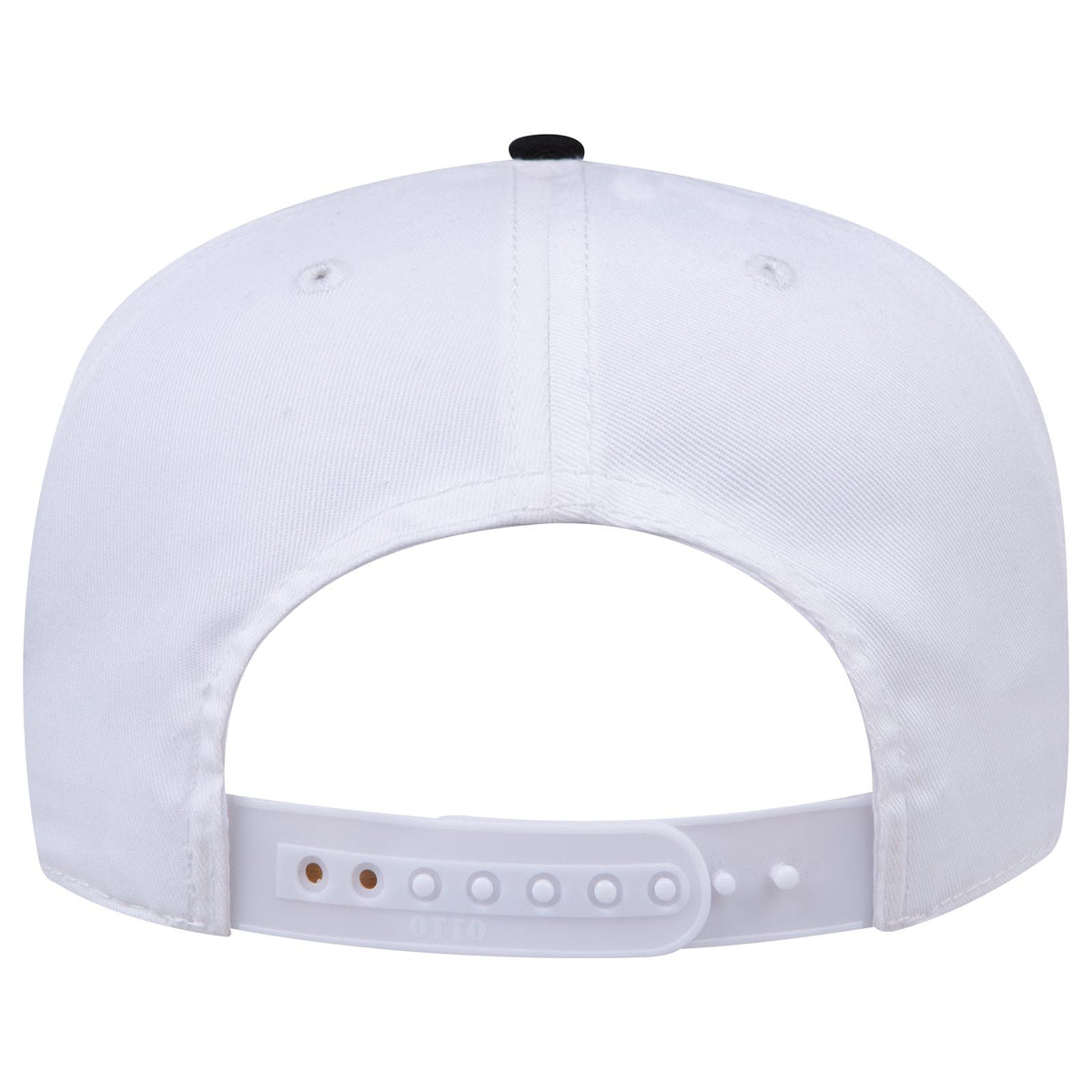 Rear View of 0416 - Nvy/Wht OTTO CAP 5 Panel Mid Profile Baseball Cap