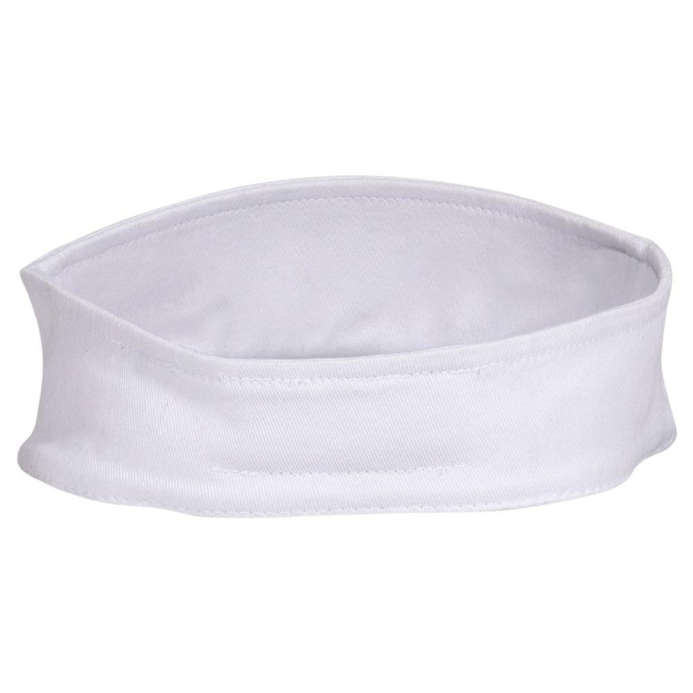 Rear View of 0416 - Nvy/Wht OTTO CAP "OTTO FLEX" Fitted Sun Visor