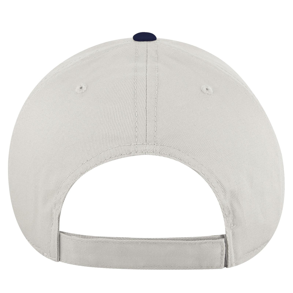 Rear View of 041616 - Nvy/Wht/Wht OTTO CAP 6 Panel Low Profile Baseball Cap