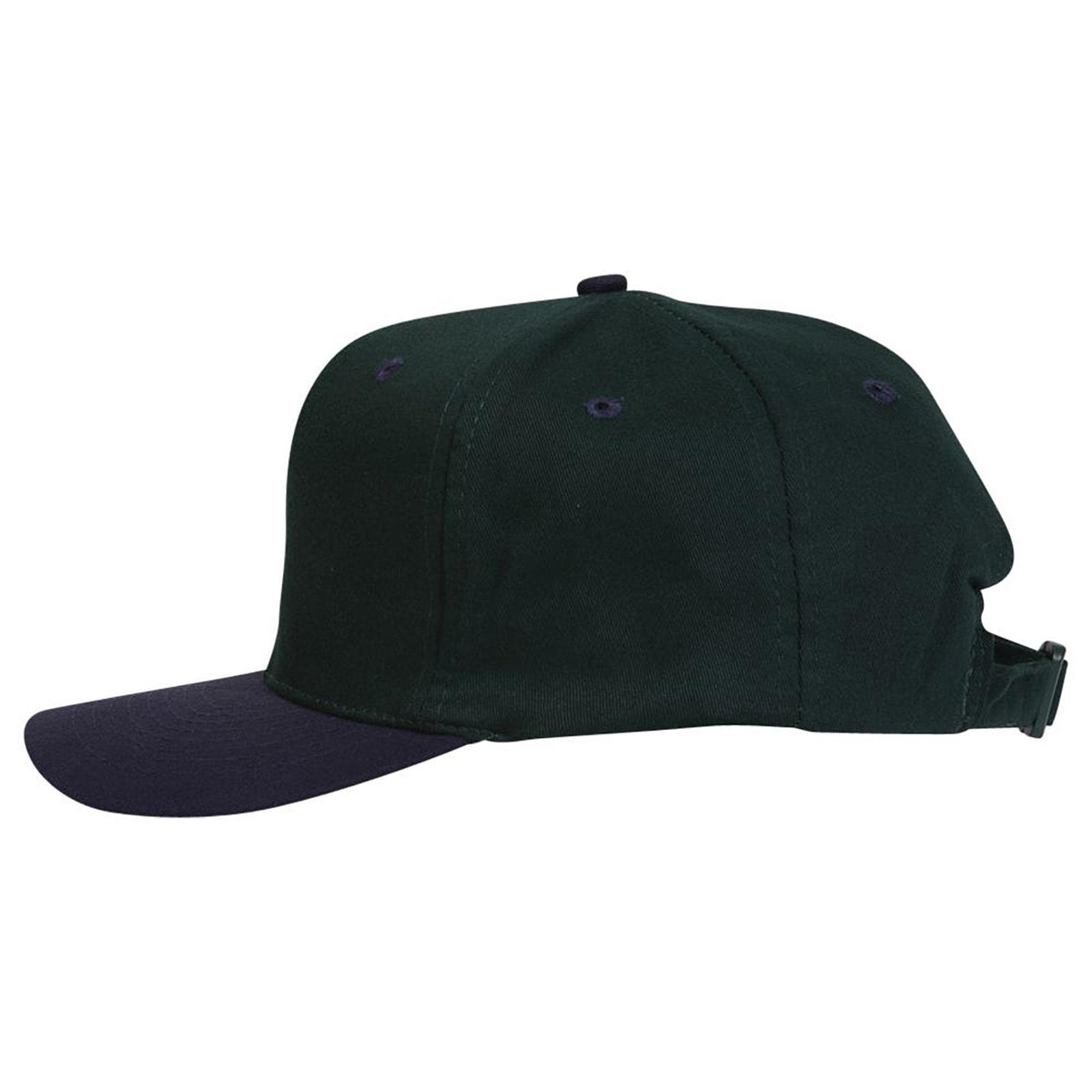 Rear View of 0417 - Nvy/Dk.Grn OTTO CAP 6 Panel Mid Profile Baseball Cap