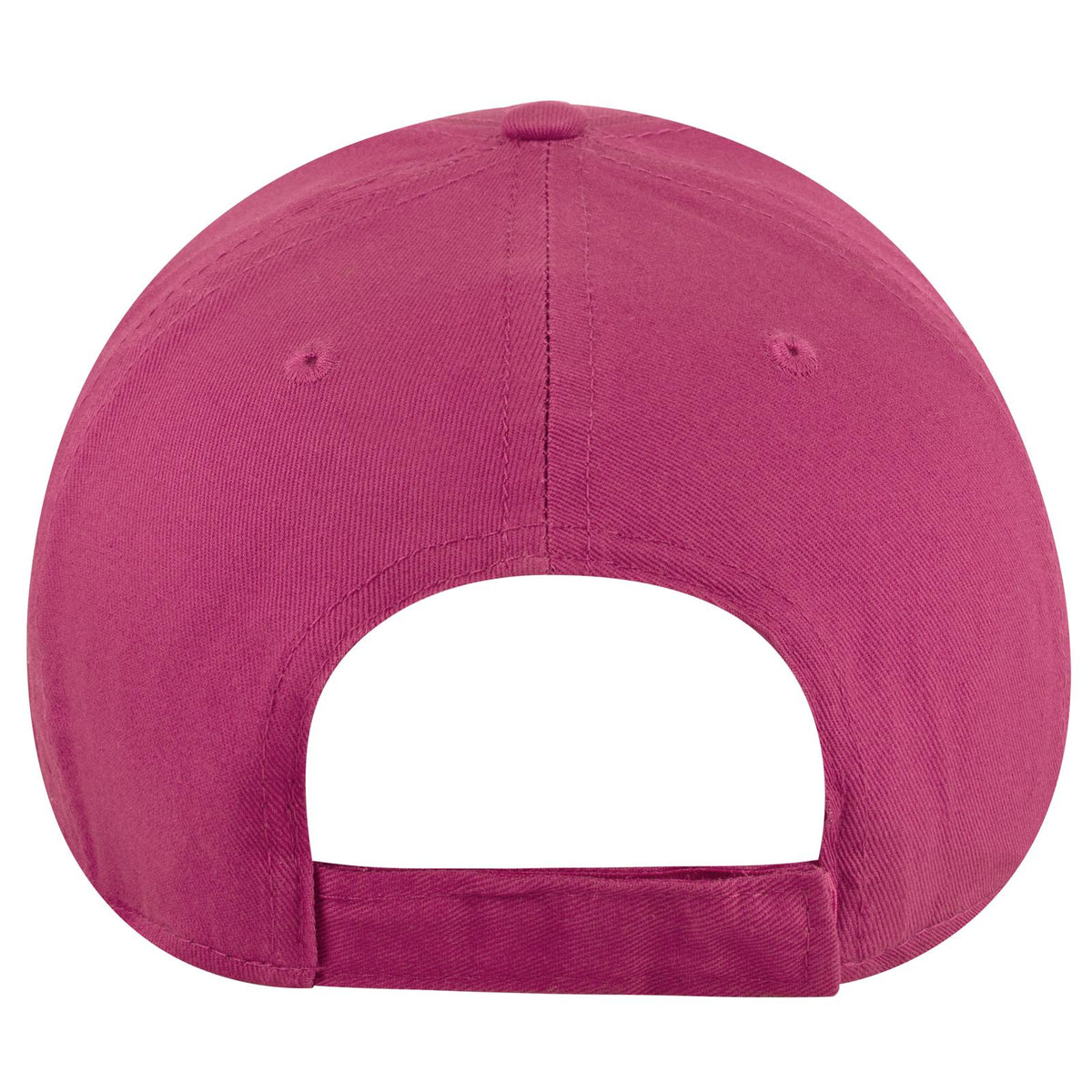 Rear View of 042 - Hot Pink OTTO CAP 6 Panel Low Profile Baseball Cap