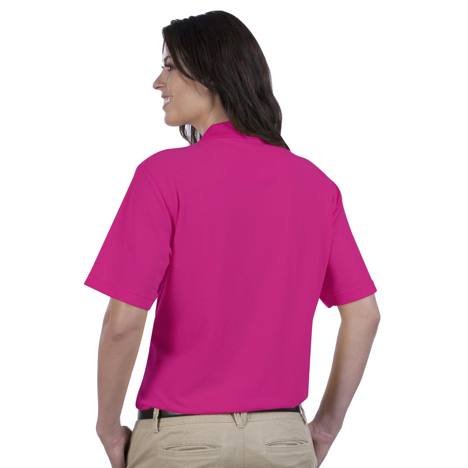 Front View of 042 - Hot Pink OTTO Ladies' Comfortable Sport Shirt
