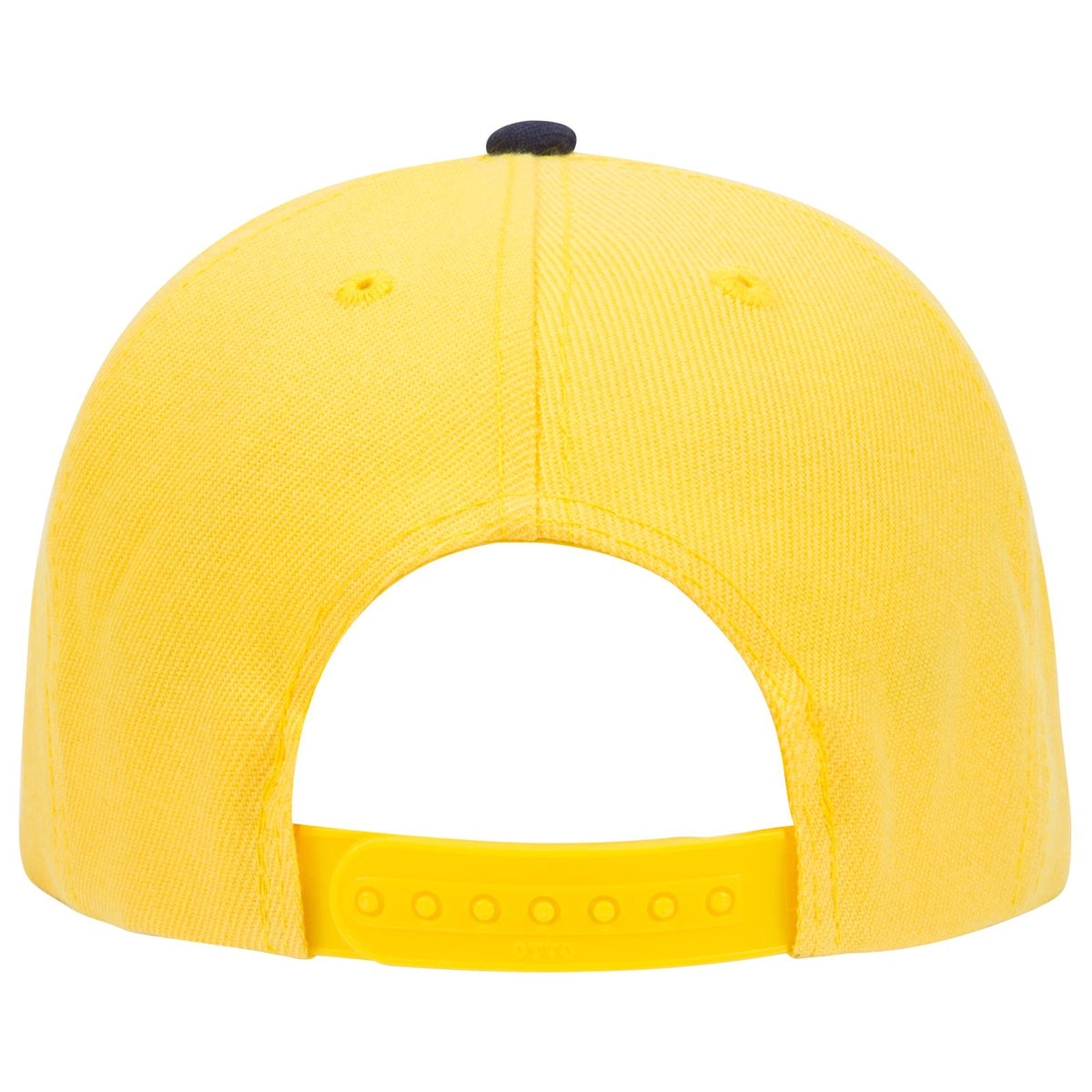 Rear View of 0420 - Nvy/Yel OTTO CAP 6 Panel Low Profile Baseball Cap