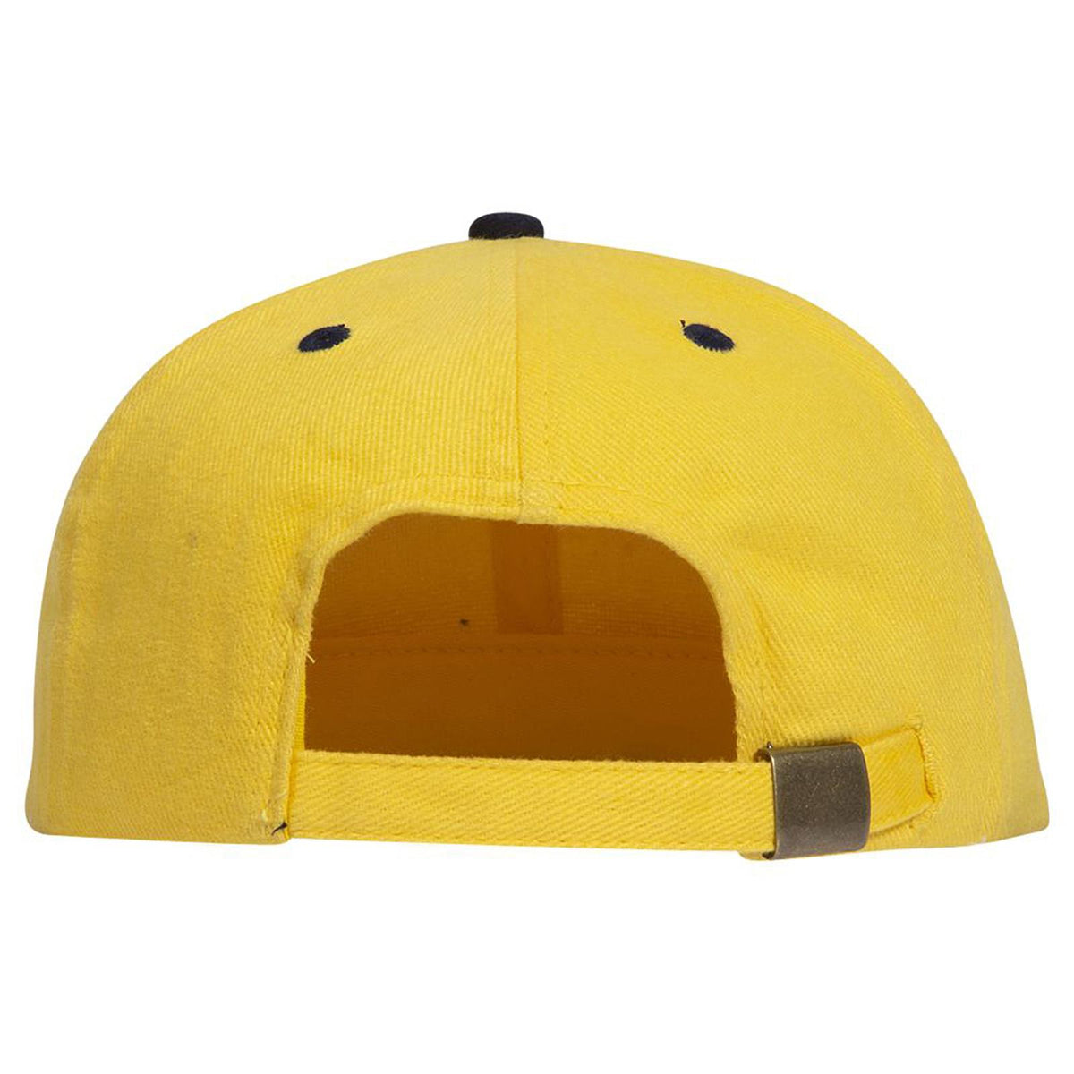 Rear View of 0420 - Nvy/Yel OTTO CAP 6 Panel Mid Profile Baseball Cap