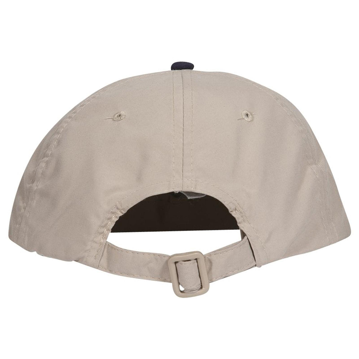 Rear View of 0432 - Nvy/Kha OTTO CAP 6 Panel Low Profile Baseball Cap