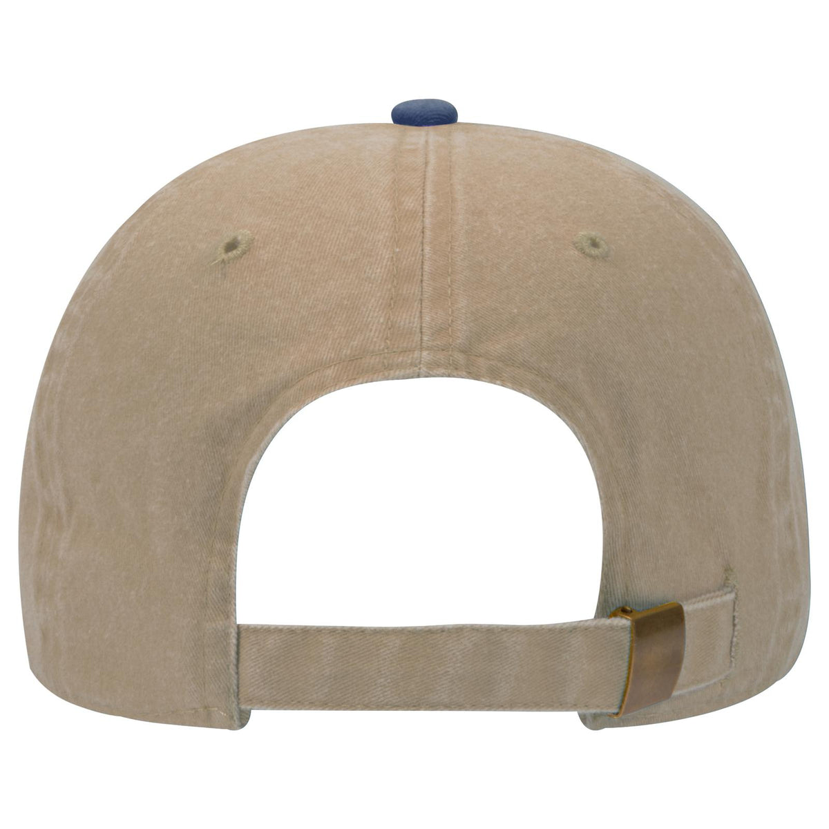 Rear View of 0432 - Nvy/Kha OTTO CAP 6 Panel Low Profile Dad Hat