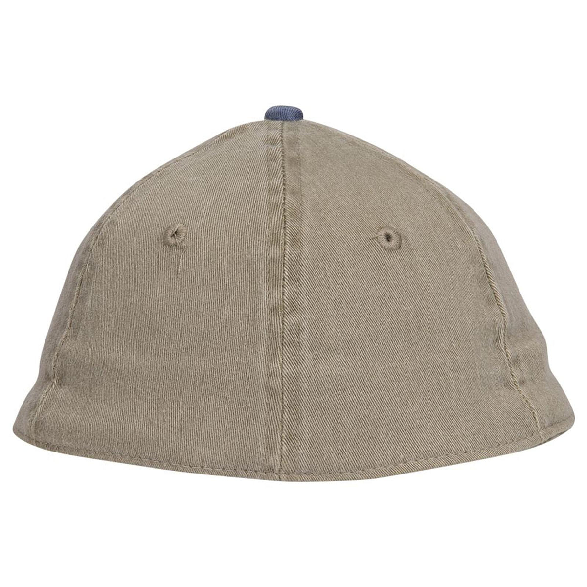 Rear View of 0432 - Nvy/Kha OTTO CAP "OTTO FLEX" Fitted 6 Panel Low Profile Dad Hat
