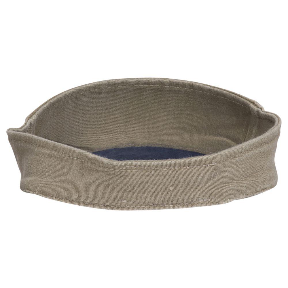 Rear View of 0432 - Nvy/Kha OTTO CAP "OTTO FLEX" Fitted Sun Visor