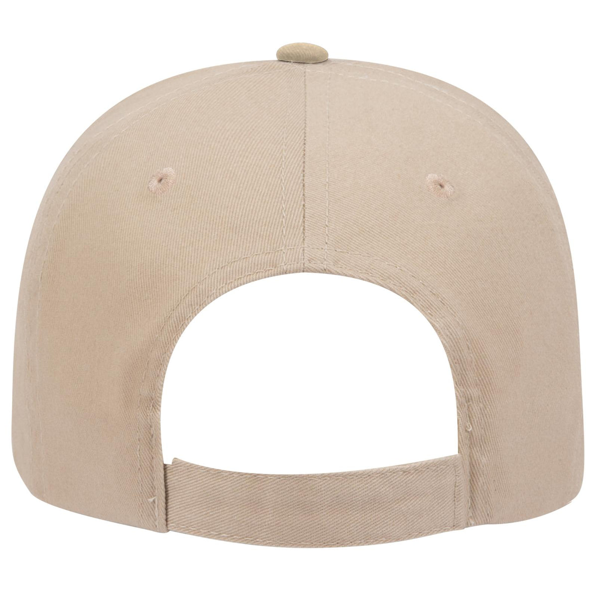 Rear View of 043232 - Nvy/Kha/Kha OTTO CAP 6 Panel Low Profile Baseball Cap