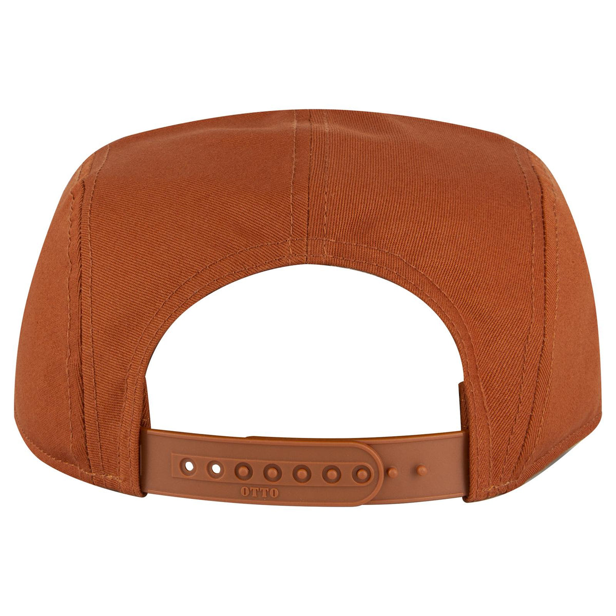 Rear View of 044 - Tx. Orange OTTO CAP 5 Panel Camper Hat
