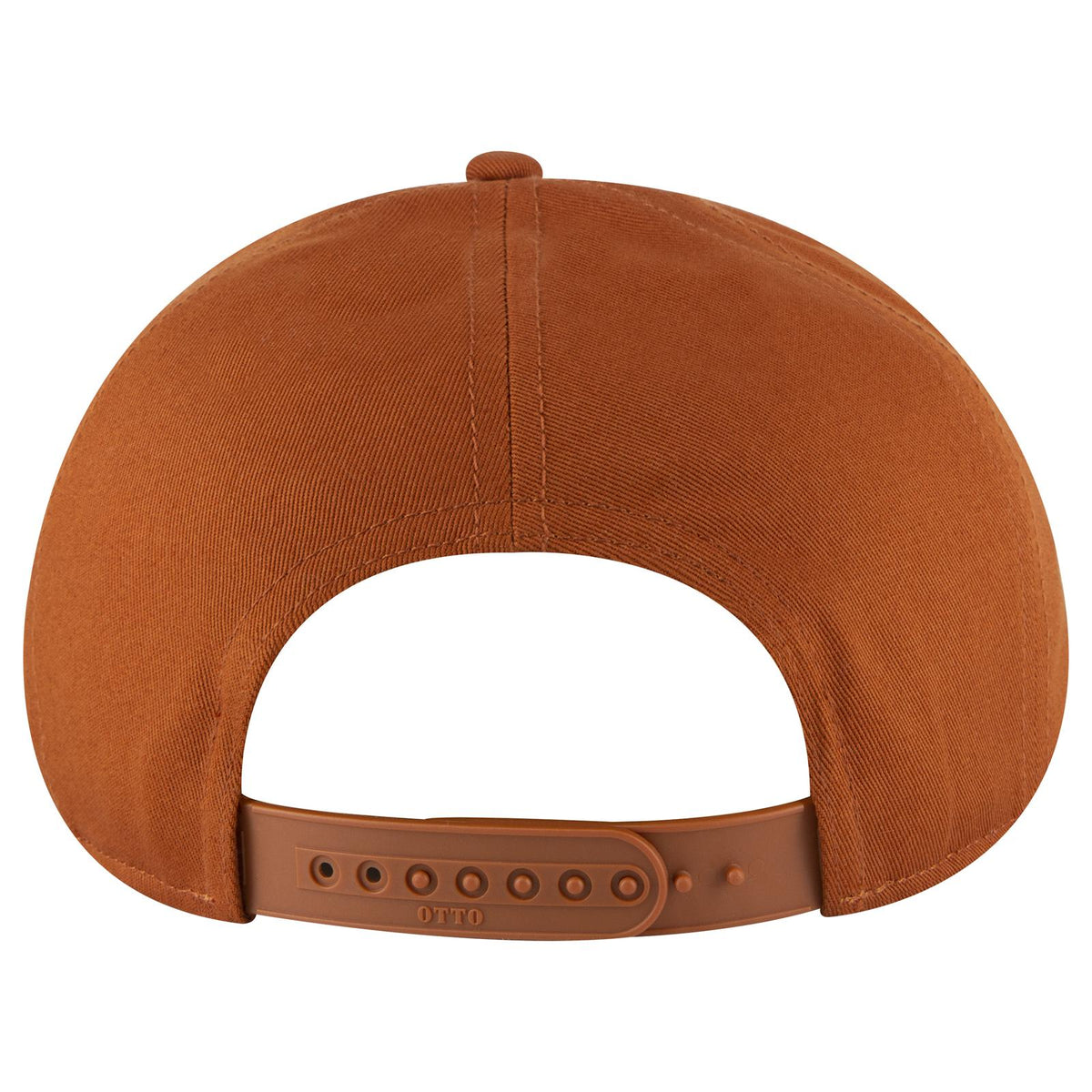 Rear View of 044 - Tx. Orange OTTO CAP "OTTO SNAP" 7 Panel Pro Style Snapback Hat