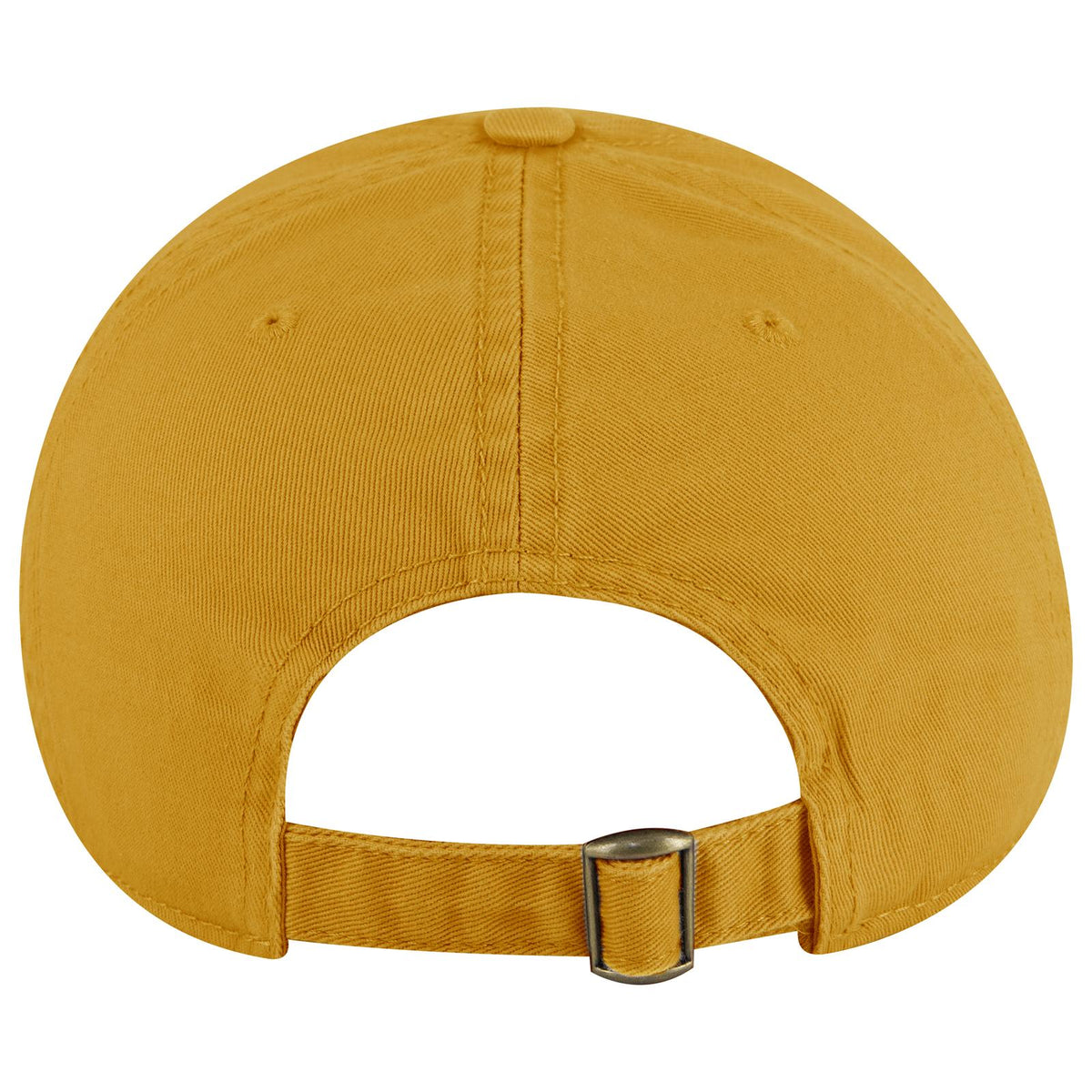 Rear View of 045 - Mustard OTTO CAP 6 Panel Low Profile Dad Hat