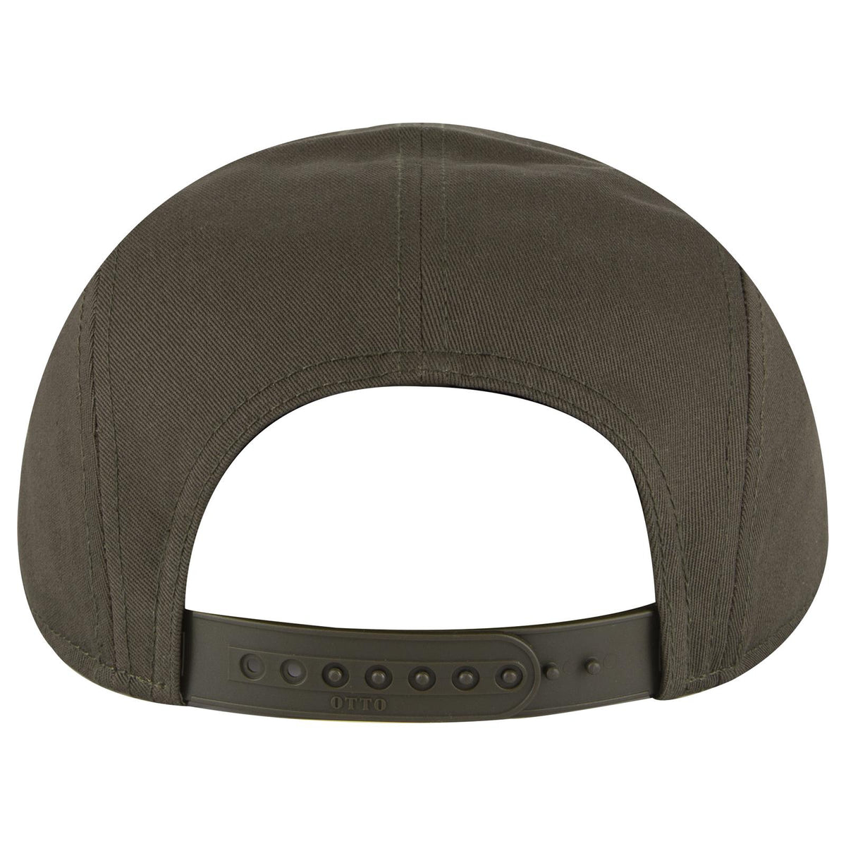 Rear View of 046 - Dk. Ol. Green OTTO CAP 5 Panel Camper Hat