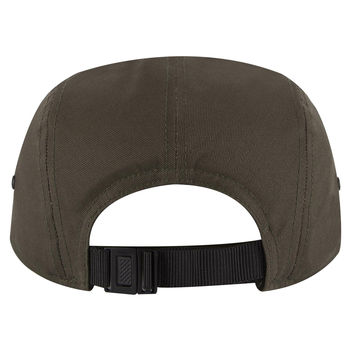 Rear View of 046 - Dk. Ol. Green OTTO CAP 5 Panel Camper Hat