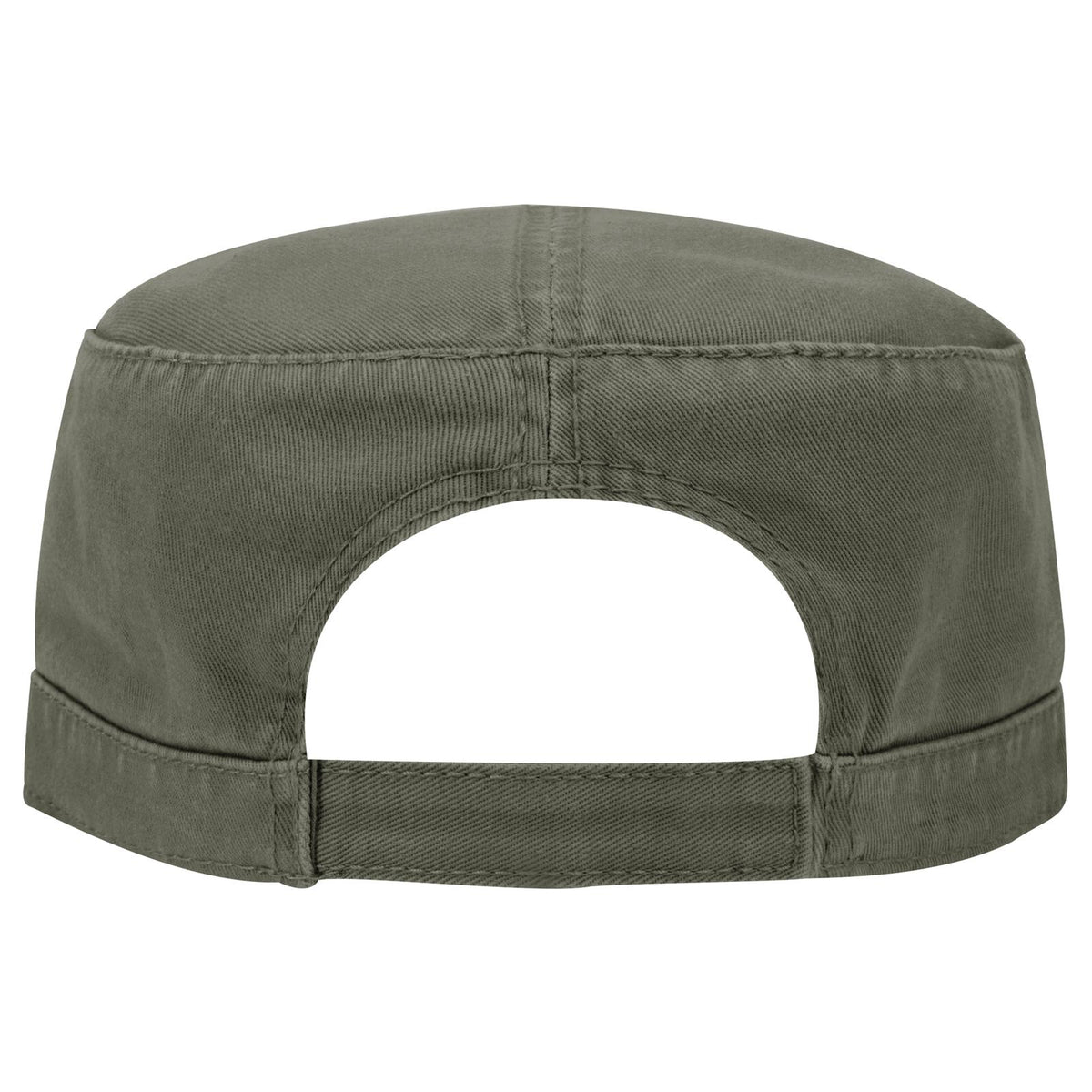 Rear View of 046 - Dk. Ol. Green OTTO CAP Military Hat