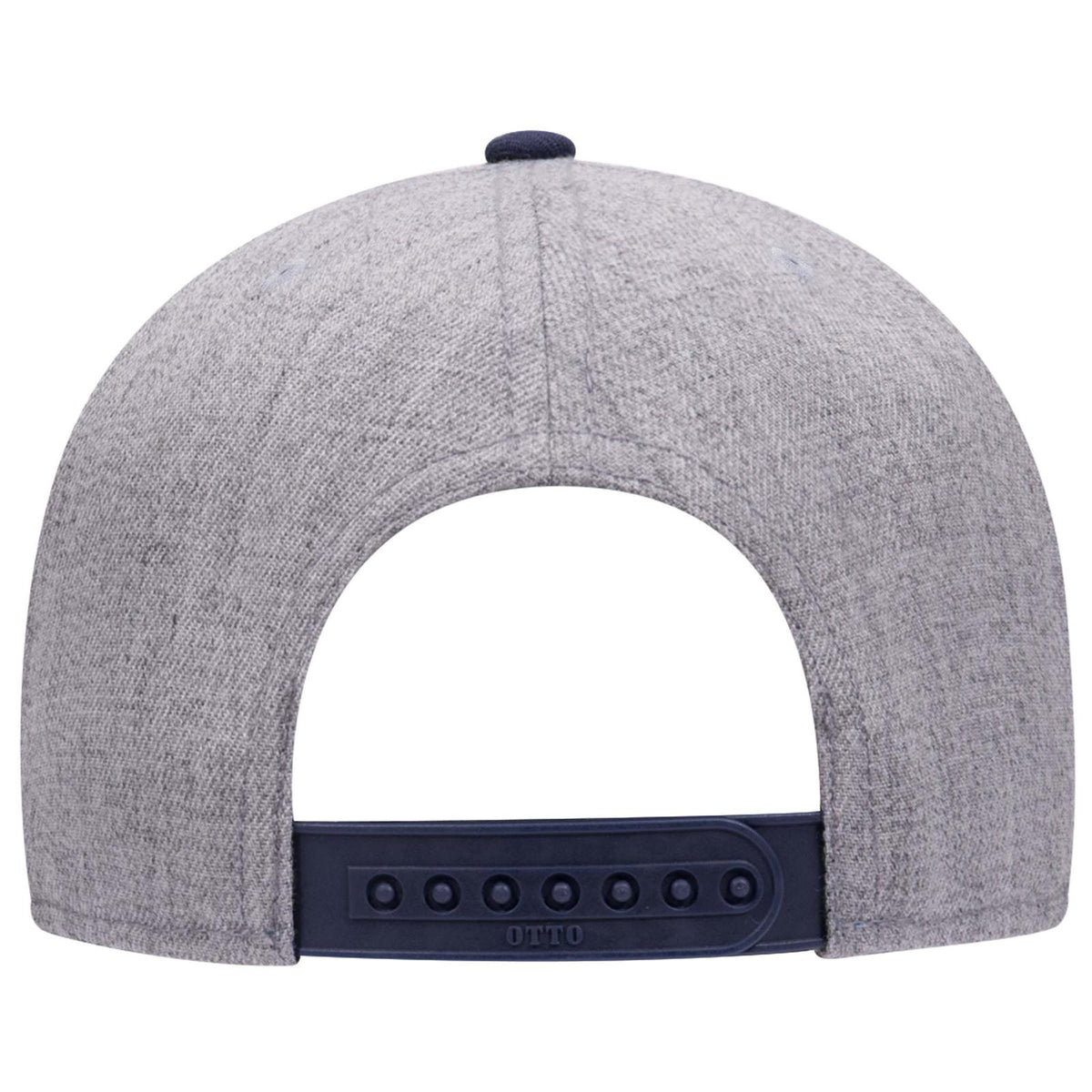 Rear View of 047474 - Nvy/H.Gry/H.Gry OTTO CAP "OTTO SNAP" 6 Panel Pro Style Snapback Hat
