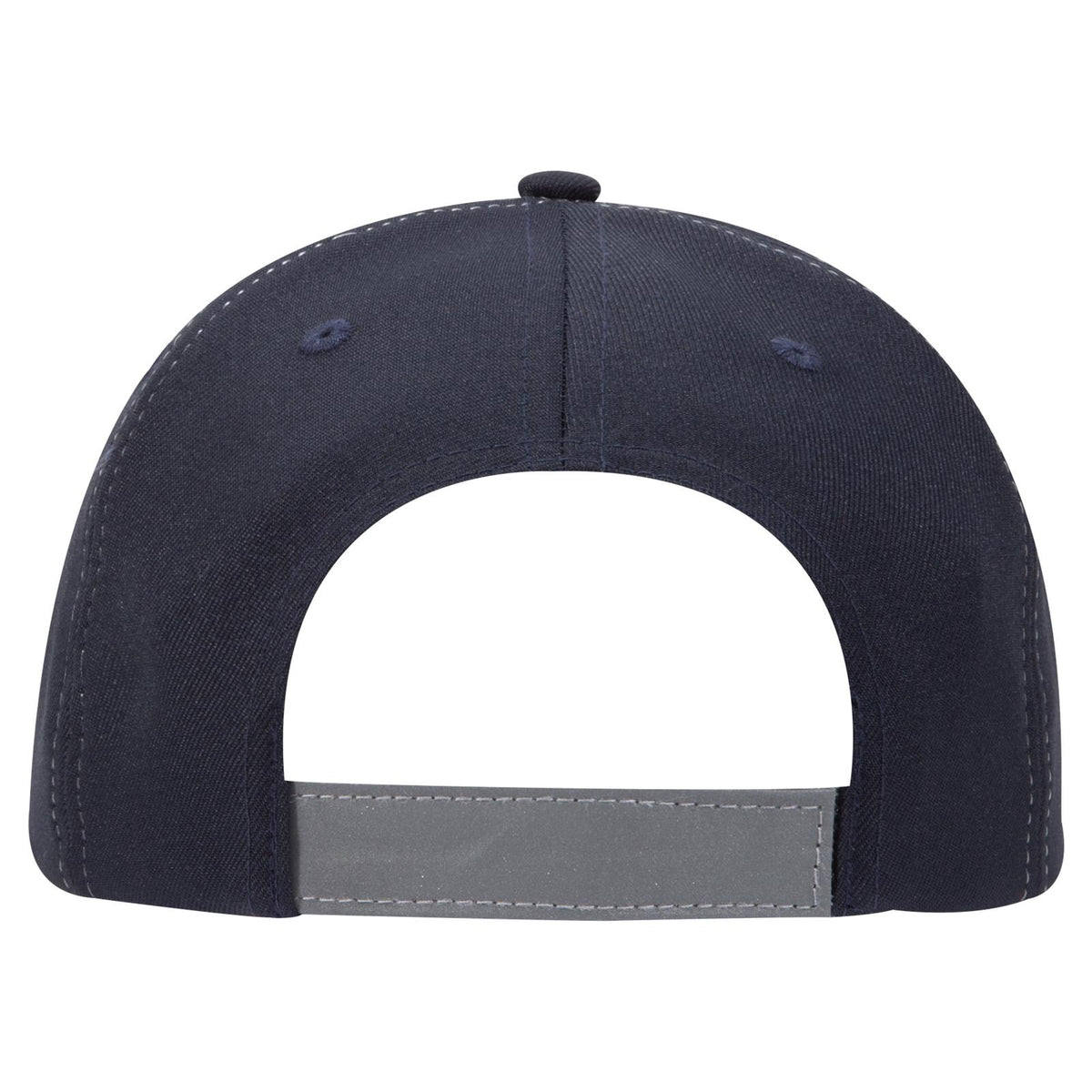 Rear View of 0498 - Nvy/Ref.Gry OTTO CAP 6 Panel Low Profile Baseball Cap