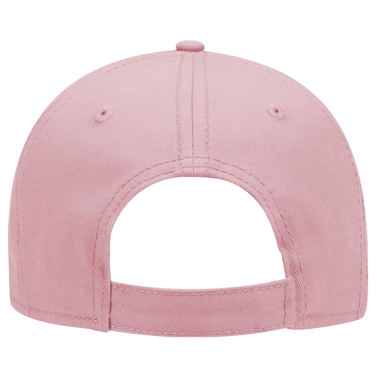 Rear View of 050 - Pink OTTO CAP 6 Panel Low Profile Baseball Cap