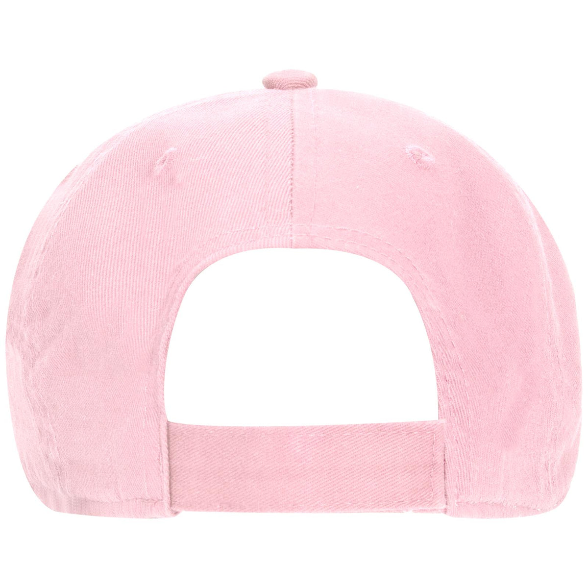 Rear View of 050 - Pink OTTO CAP 6 Panel Low Profile Dad Hat