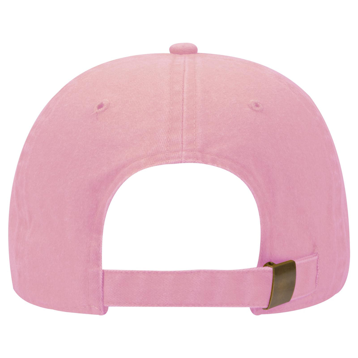 Rear View of 050 - Pink OTTO CAP 6 Panel Low Profile Dad Hat